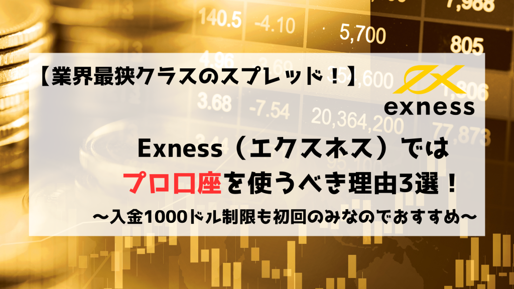 Exness　エクスネス　プロ口座　約定拒否　即時約定
