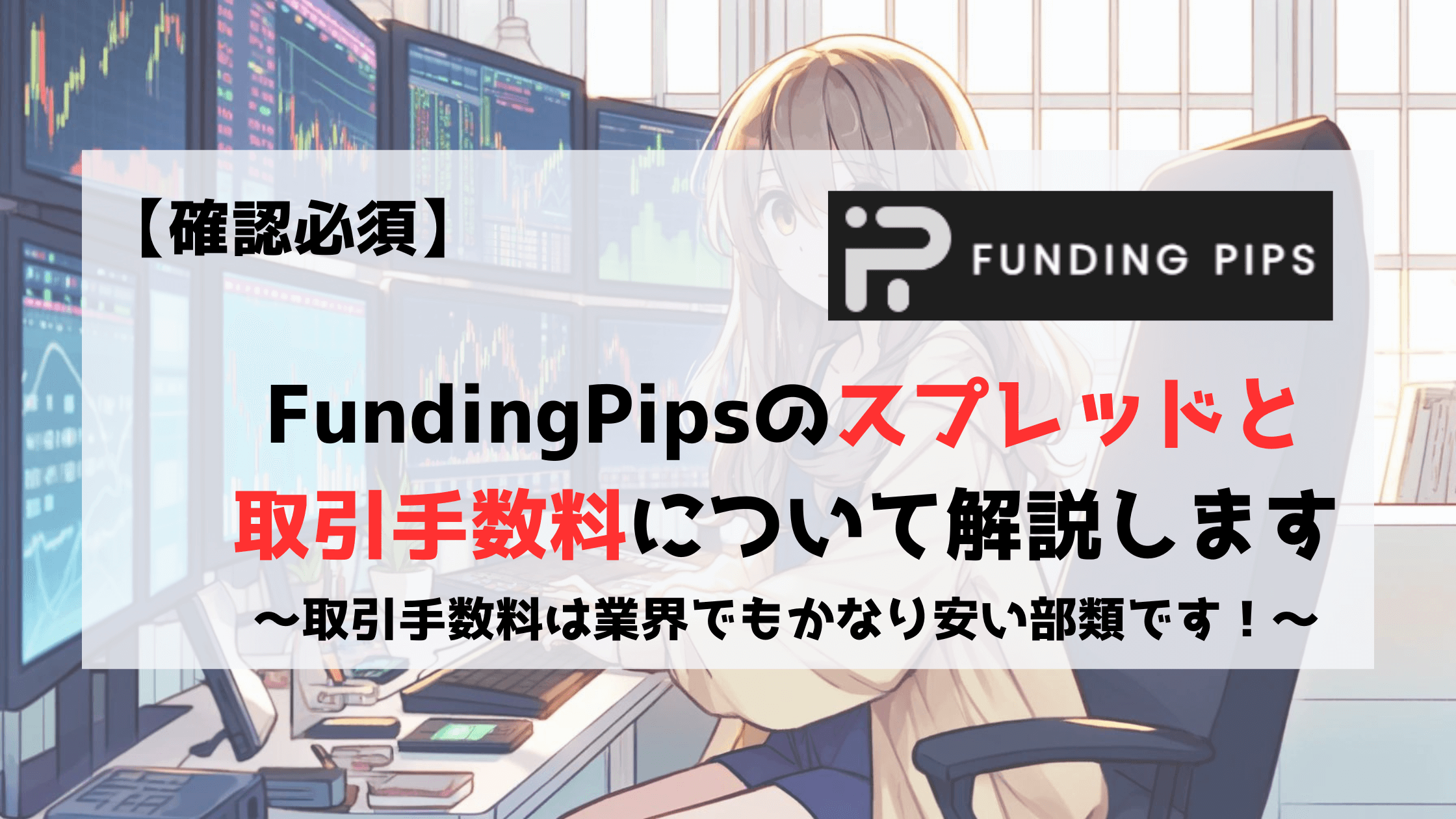 FundingPips　スプレッド　取引手数料