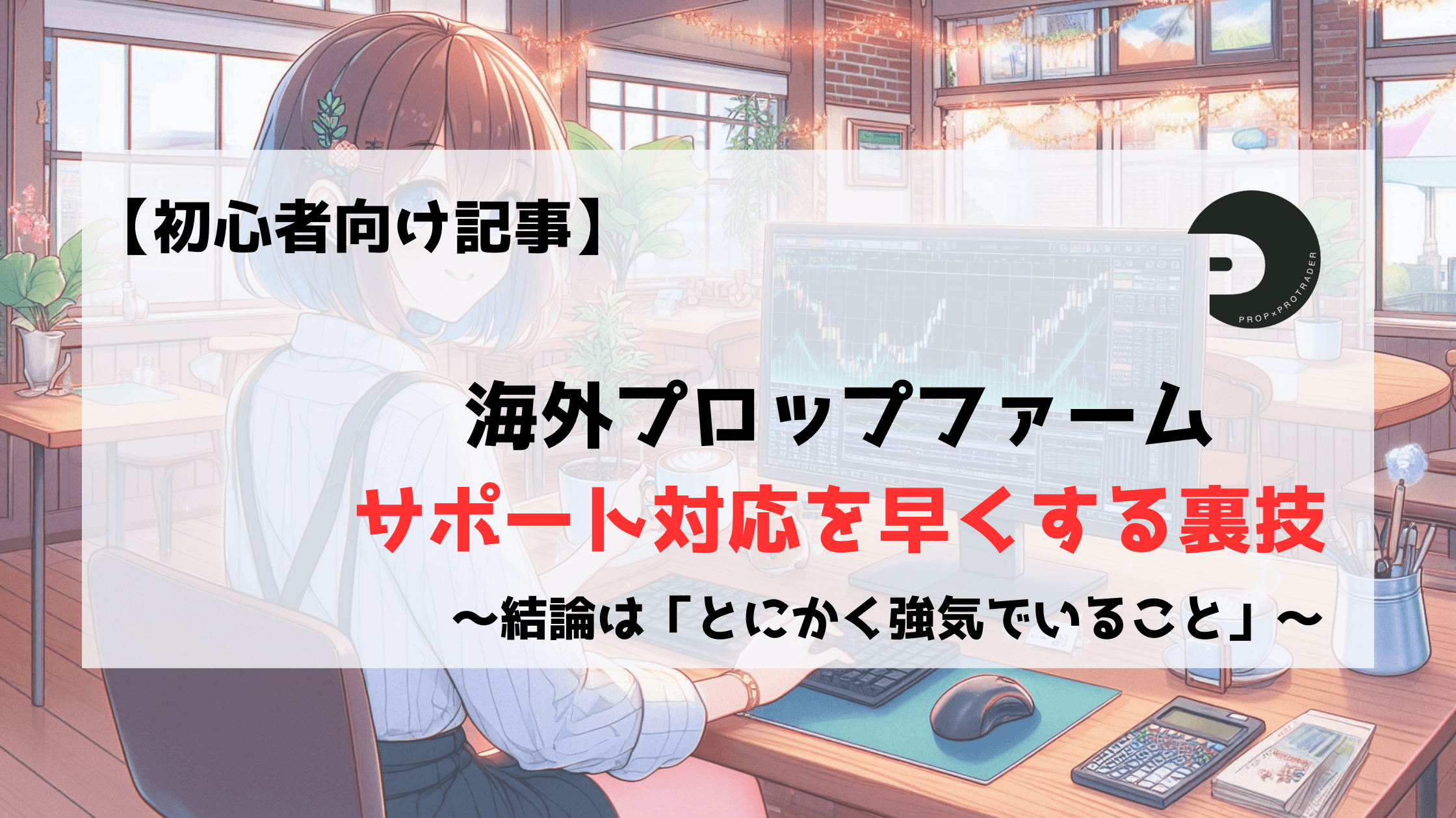 プロップファーム　海外プロップファーム　サポート　