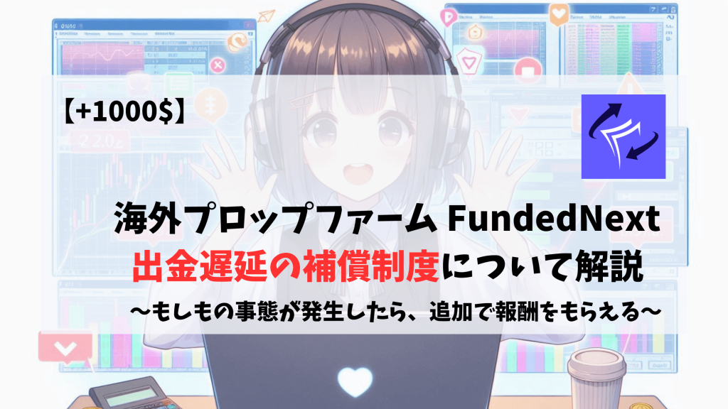 プロップファーム 海外プロップファーム FundedNext 出金遅延 1000$