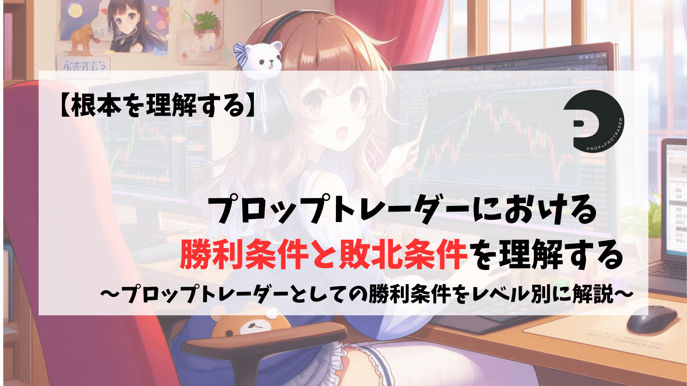 プロップトレーダー　し勝利条件　敗北条件